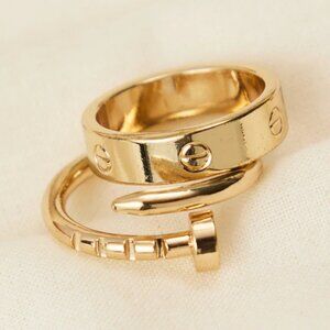 Altar'd State Wrapped Nail Ring Set - size 7